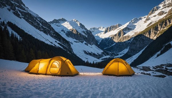 Découvrez le charme du camping en hiver à l'eden de la vanoise