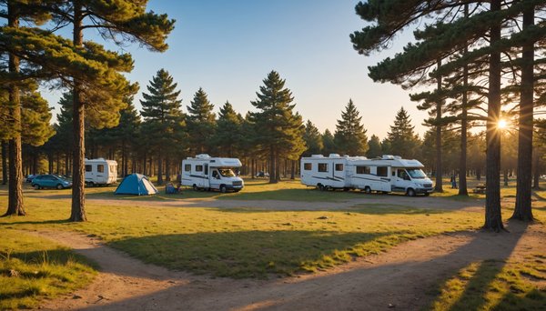 Quelles différences entre aire de camping et emplacement pour camping-car à La Palmyre?